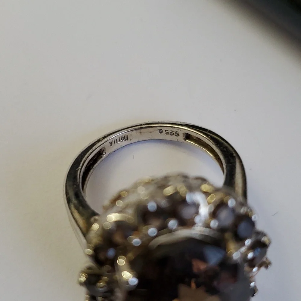 Sterling Silver 925 Quartz Ring
